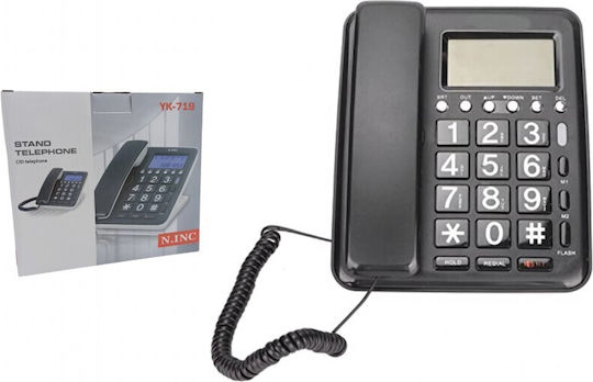 KX-T8009 Corded Phone Office for Elderly White KX-T8009
