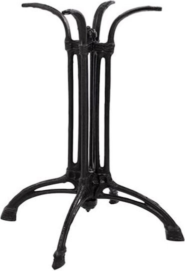 Pakketo Jewel Βάση Τραπεζιού Μεταλλική Μαύρη 59x59x72cm