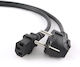 Act Schuko - IEC C13 Cable 1m Μαύρο EN60320