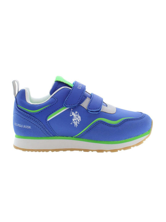 Kids Sneakers for Girls with Hoop & Loop Closure Blue
