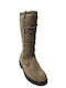 Suede Women's Boots with Laces Funny Tex 814 Sabbia Brown