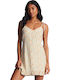 HEART BREAKER DRESS SALT CRYSTAL Καλοκαιρινό Mini Φόρεμα Λευκό