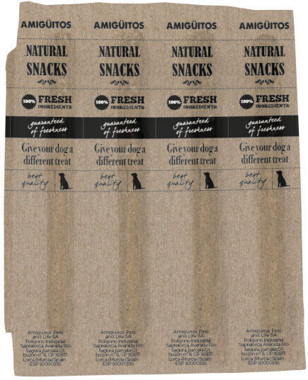 Amiguitos Semi-Moist Лакомства на пръчка за Кучета с Риба 80gr 63049-don