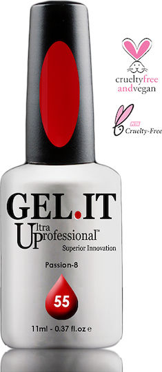 GEL.IT.UP 55 Passion-8 Semi-Permanent Nail Polish Passion 55 11ml 1pcs