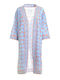 Ble Resort Collection Γυναικείο Μακρύ Κιμονό Παραλίας Μπλε