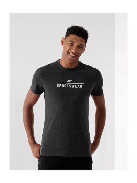 4F Herren T-Shirt Kurzarm Gray