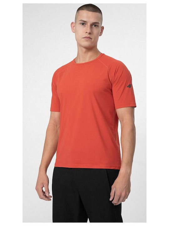 4F Men's Short Sleeve T-shirt Orange