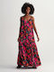 Gant Summer Maxi Dress with Slit Floral
