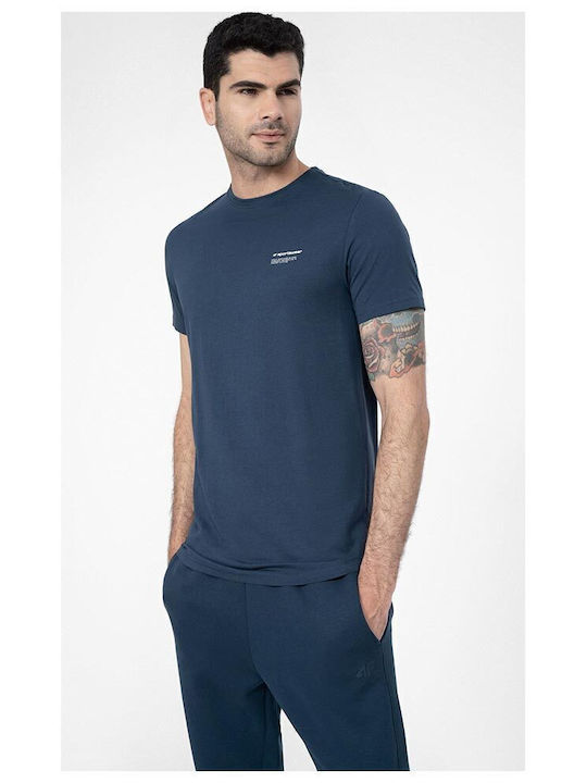 4F Men's Short Sleeve T-shirt Blue