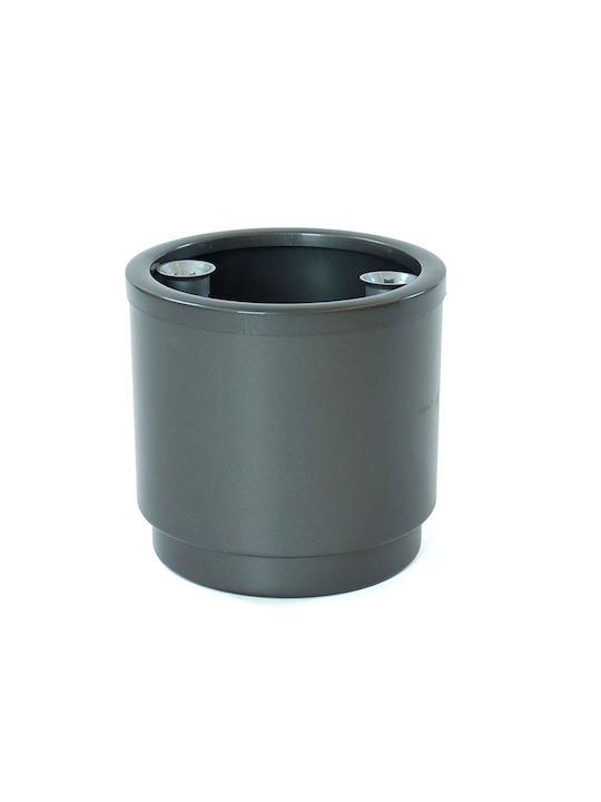 Plastiken Flower Pot Self-Watering in Gray Color S7919181