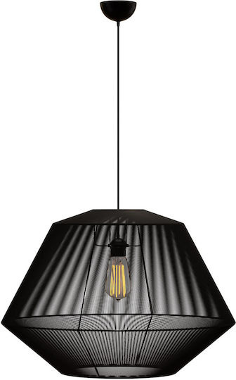 Alphab2b Κρεμαστό Φωτιστικό Μαύρο Boho με Ντουί E27 40x40x130εκ.
