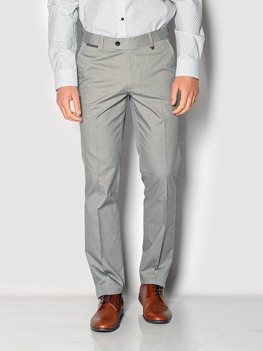 Trousers Suit Elastic in Regular Fit Gray