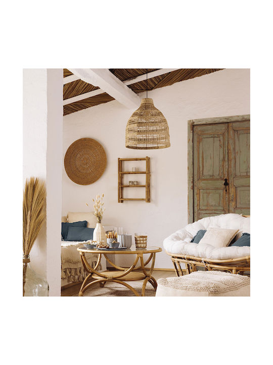 A-S Seav Adjustable Pendant Light Beige Boho with Socket E27 45x50cm