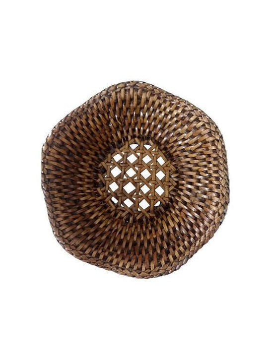 Ishela Καλάθι Ψωμιού από Rattan Καφέ