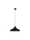 ArkoLight Pendant Light Black Bell with Socket E27 35x36cm
