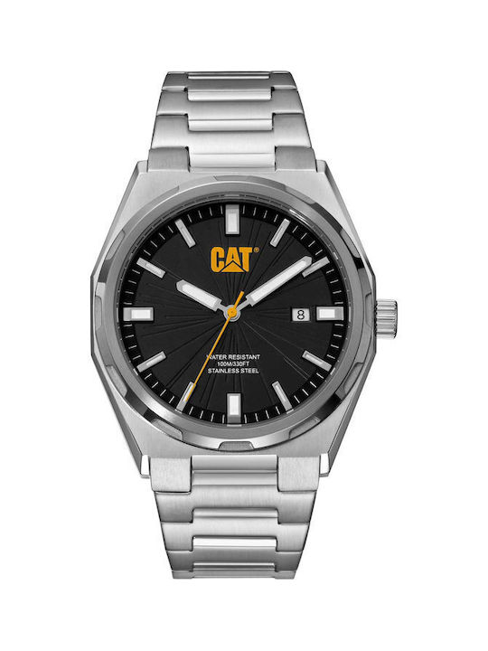 CAT California Uhr Batterie mit Silber Metallarmband