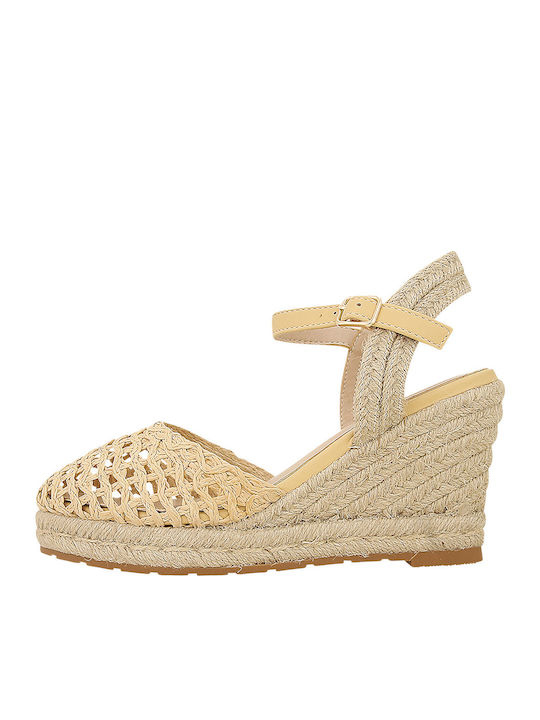 Women's Platform Espadrilles Beige