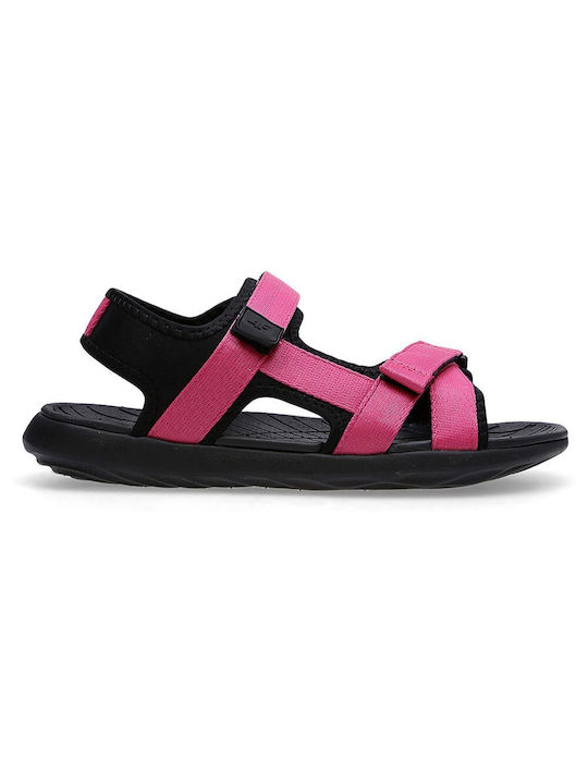 4F Damen Flache Sandalen Sportlich in Fuchsie Farbe