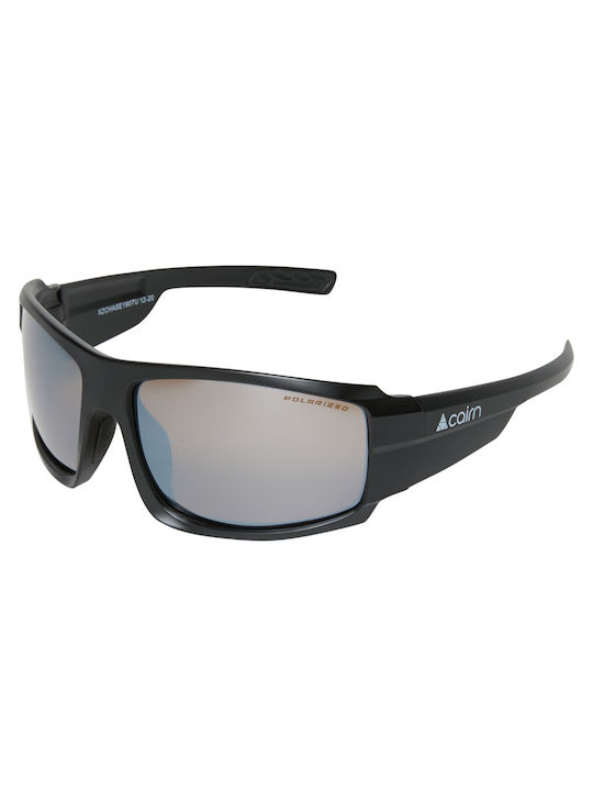 Cairn Chase Men's Sunglasses with Black Frame and Gray Lens XZCHASE190TU