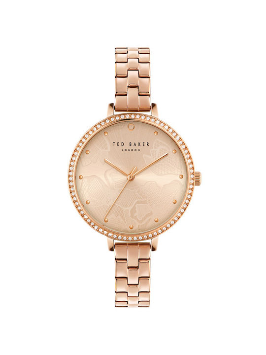 Ted Baker Watch with Pink Gold Metal Bracelet