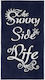 Beauty Home Beach Towel Cotton Blue 160x86cm.