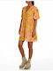 Replay Sommer Mini Kleid Gelb