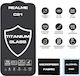 TITANIUM 0.25mm Full Glue Full Face Tempered Glass Μαύρο (Realme C21)