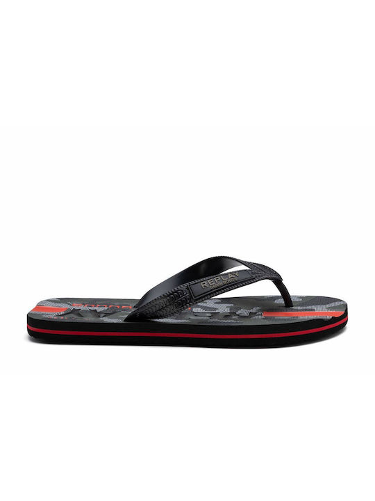 Replay Flip Flops bărbați Negri