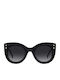 Carolina Herrera Woman Sunglasses with Black Horn-Rimmed Frame and Grey Gradient Lens HER 0127/S WR7/9O