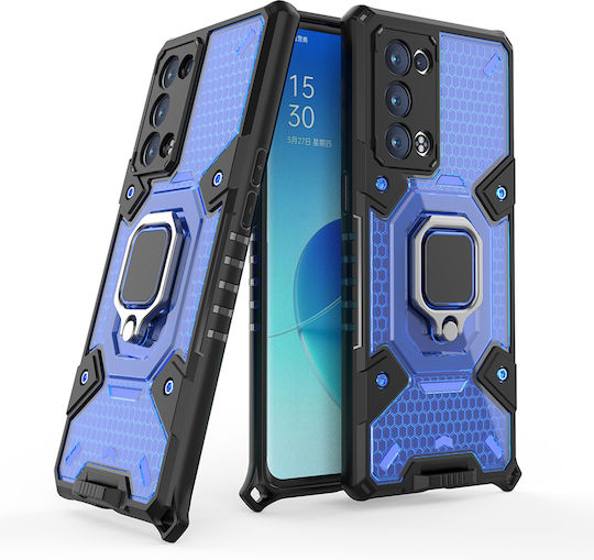 Techsuit Honeycomb Back Cover Πλαστικό / Σιλικόνης 1.3mm Μπλε (Oppo Reno6 Pro 5G)