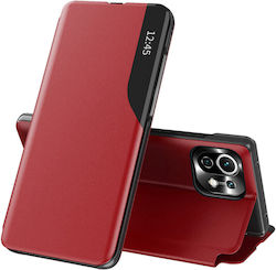 Techsuit eFold Series Back Cover / Book Red / Red (Xiaomi Mi 11 Lite / 11 Lite 5G / 11 Lite 5G NE / Xiaomi Mi 11 Lite / 11 Lite 5G / 11 Lite 5G NE)