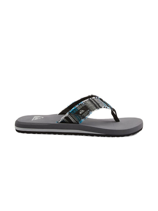 Quiksilver Monkey Abyss Men's Flip Flops Gray