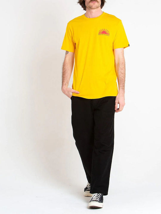 Deus Ex Machina Ανδρικό T-shirt Spectra Yellow Μονόχρωμο