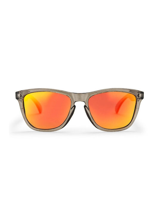 Chpo Bodhi Слънчеви очила с Сив Пластмасов Рамка и Оранжев Огледална Леща 16131SH