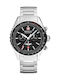 Swiss Military Hanowa Afterburn Herrenuhr 43mm Chronograph Batterie mit Silber Rostfreiem Stahlarmband