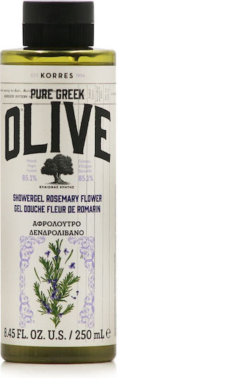 Korres Rosemary Flower Bubble Bath Gel with AHA & Powder Scent 250ml