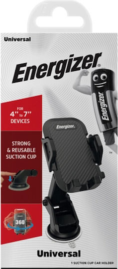 Energizer CKA Suport Auto Pentru Telefon Mobil 4" - 7" Cu Cârlige Reglabile Negru