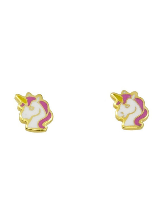 Gold Earrings Children's Earrings 9K (ΣK001682)