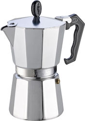 GAT Stovetop Espresso Pot for 6Cups Silver