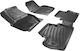 Wöller Set of Front and Rear Mats 4pcs Tray Type for Volvo S60 Black