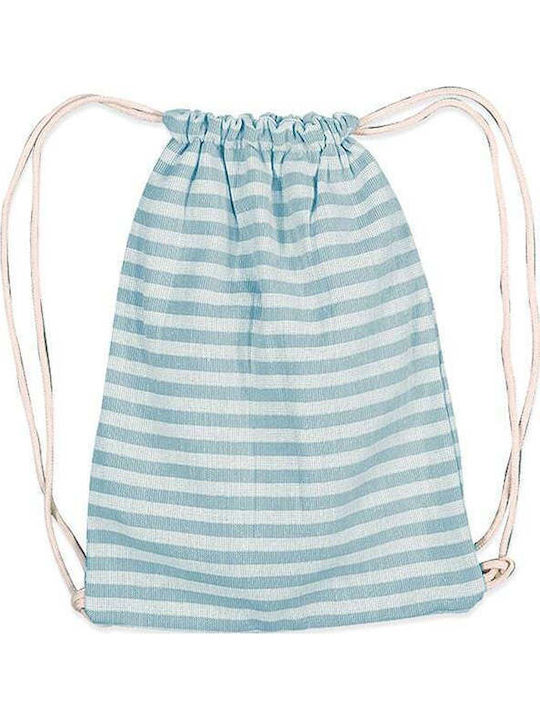 Nef-Nef Homeware Sweet Line Stoff Strandtasche Blau Rucksack