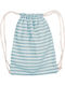 Nef-Nef Homeware Sweet Line Stoff Strandtasche Blau Rucksack