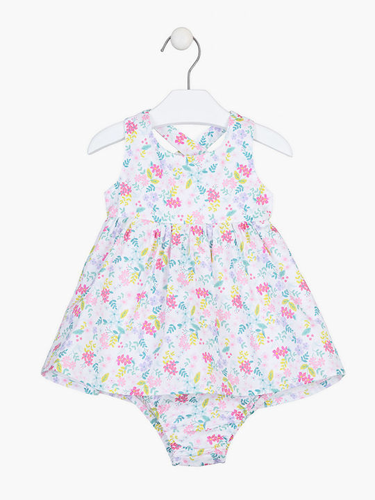 Losan Babystrampler Ärmellos Weiß