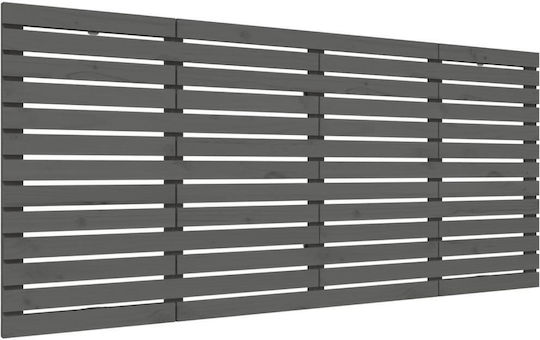 vidaXL Wooden Gray Bed Headboard 166x91.5cm