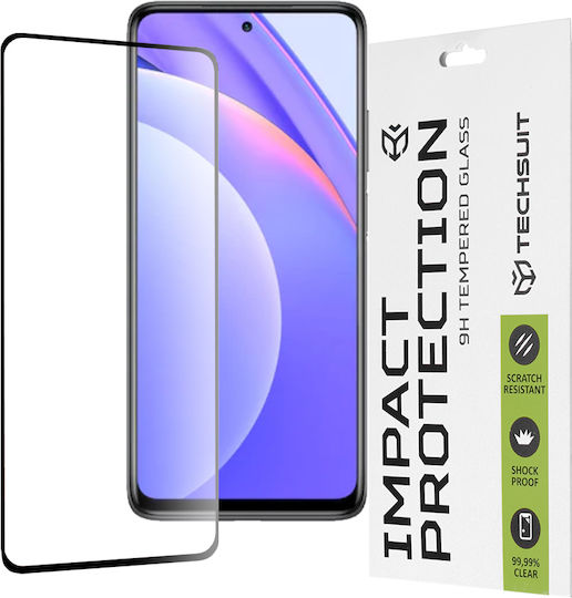 Techsuit 111D Full Glue Full Face Tempered Glass Black (Mi 10T Lite)