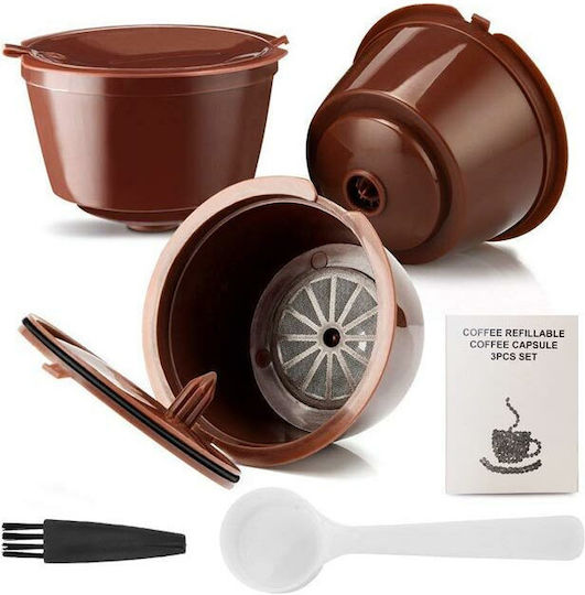 Nachfüllbare Kaffee- und Getränkekapseln Kompatibel mit Dolce Gusto Maschine 3 Stück