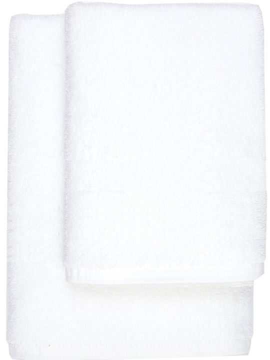 Borea Bath Towel Μονόχρωμη 70x140cm. White Weight 550gr/m²