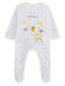 Tuc Tuc Winter Rainbow Baby Bodysuit Set Long-Sleeved Velvet Gray