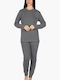 A.A UNDERWEAR Set Pijamale pentru Femei Gri