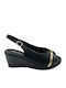 Anatomic Women's Leather Ankle Strap Platforms Black